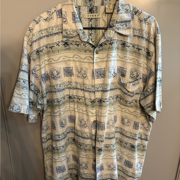 summa Other - Summa Men's short sleeve silk shirt XL